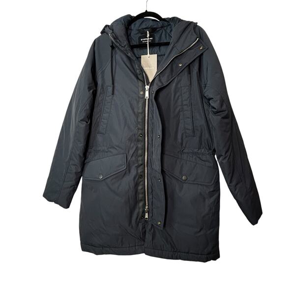 Everlane The ReNew Long Parka Coat India Ink Men's Size Small NWT Primaloft - Picture 5 of 16